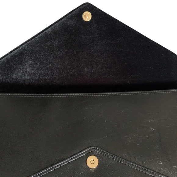 Laptop Clutch Bag Sonix Black Onyx Vegan Leather Velvet Lined Magnetic Snap NEW - Picture 6 of 8